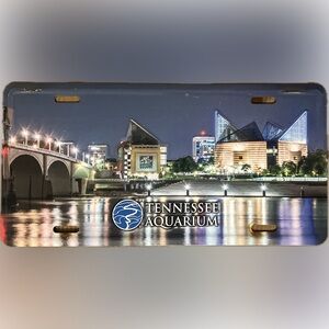 🍄Tennessee Aquarium Novelty License Plate Keepsake Collectible Auto Tag